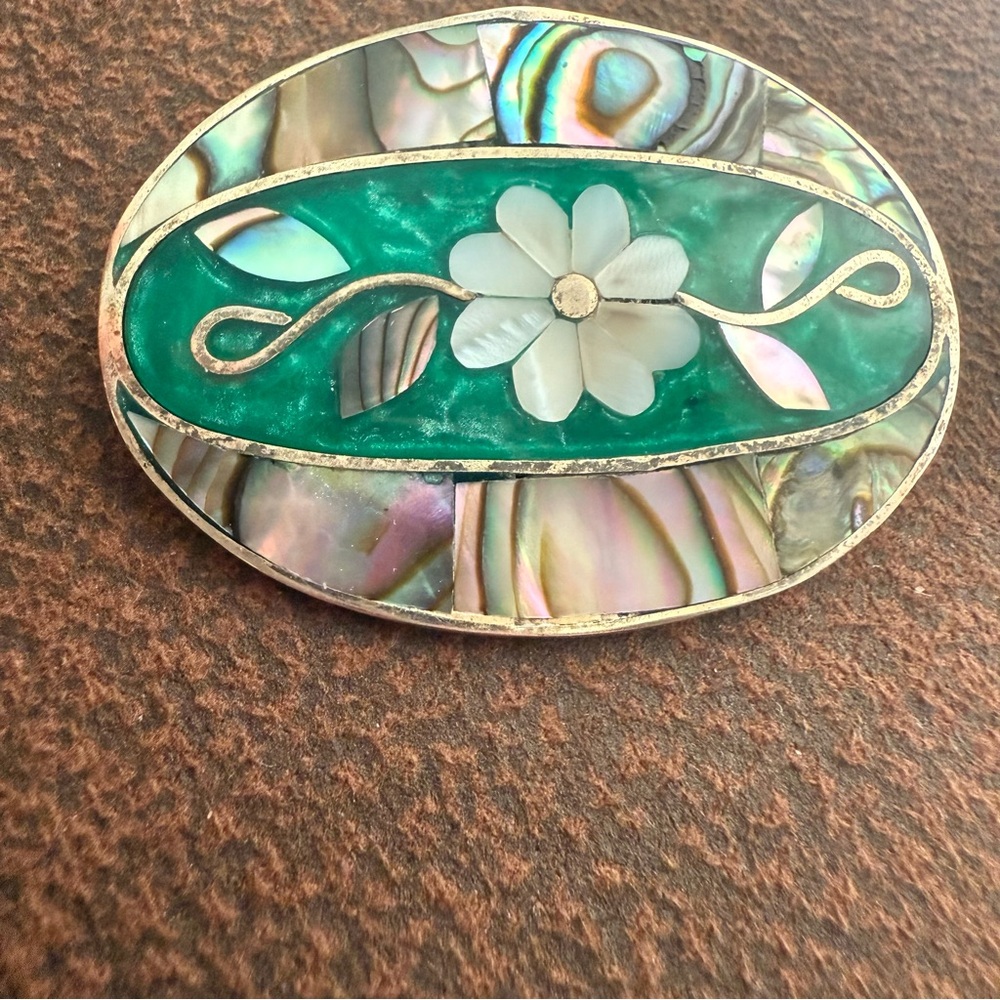Vtg Alpaca Mexico brooch/pendant - Picture 2 of 4